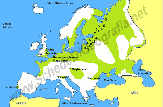 Le principali pianure europee