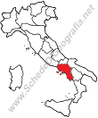 Posizione della Campania in Italia