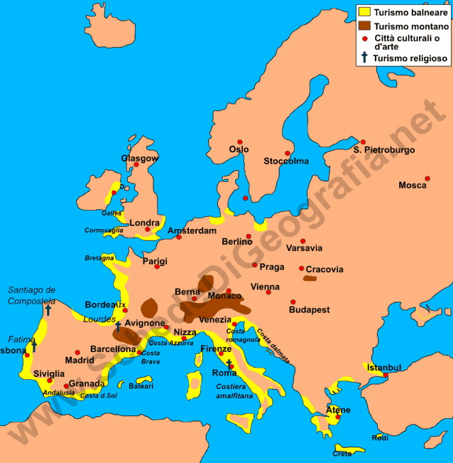 Le principali mete turistiche in Europa