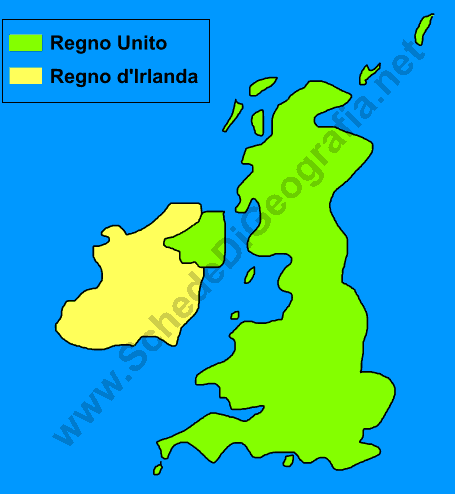 Stati che compongono la regione britannica