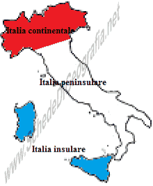 Italia continentale, peninsulare, insulare