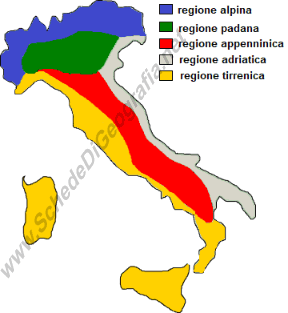 Cartina delle zone climatiche italiane