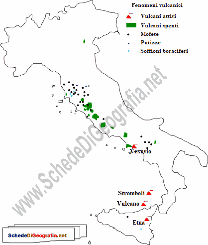 Fenomeni vulcanici in Italia