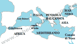 Posizione dell'Italia nel Mediterraneo